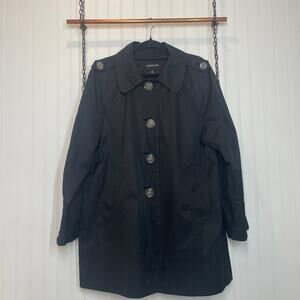 London Fog Women’s Black Jacket Outdoor Classic Comfortable Size XL